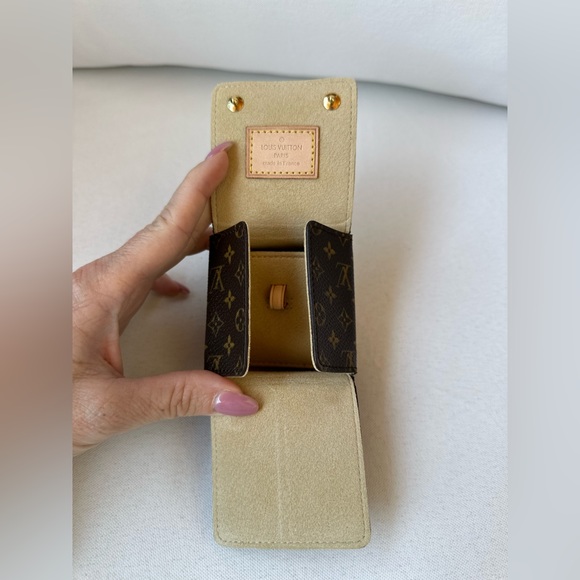 Louis Vuitton Monogram Canvas Travel Jewelry Box for a pendant/earrings/ring NWT - Picture 5 of 8
